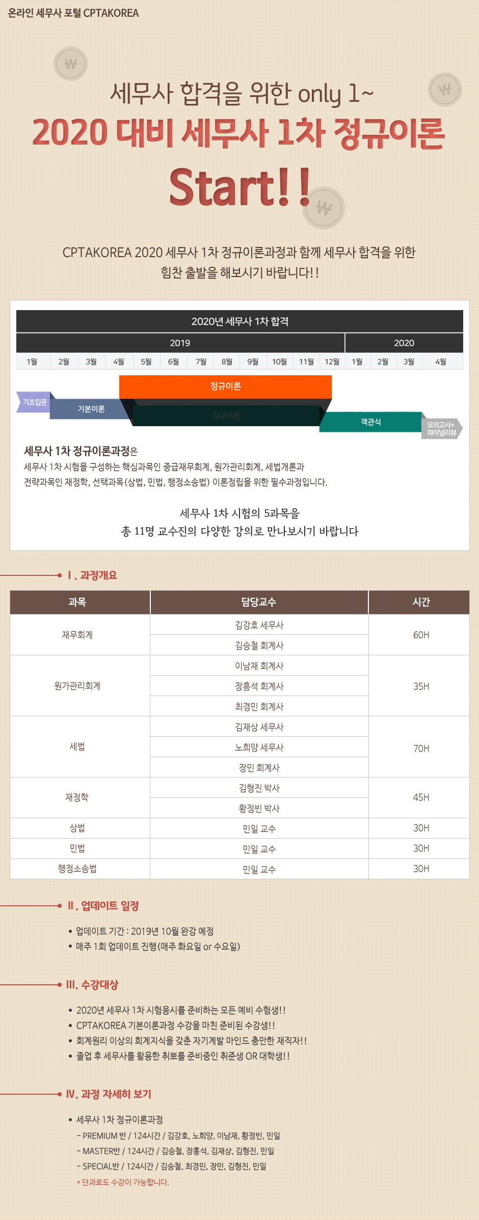 2020 대비 세무사1차 정규이론