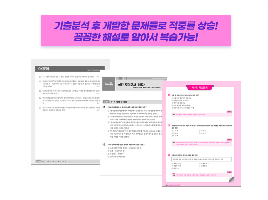 실전과 동일한 난이도, 해설제공