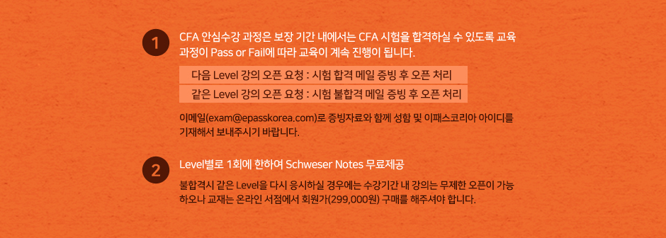 CFA Level 1 & 2 & 3 안심수강 Package