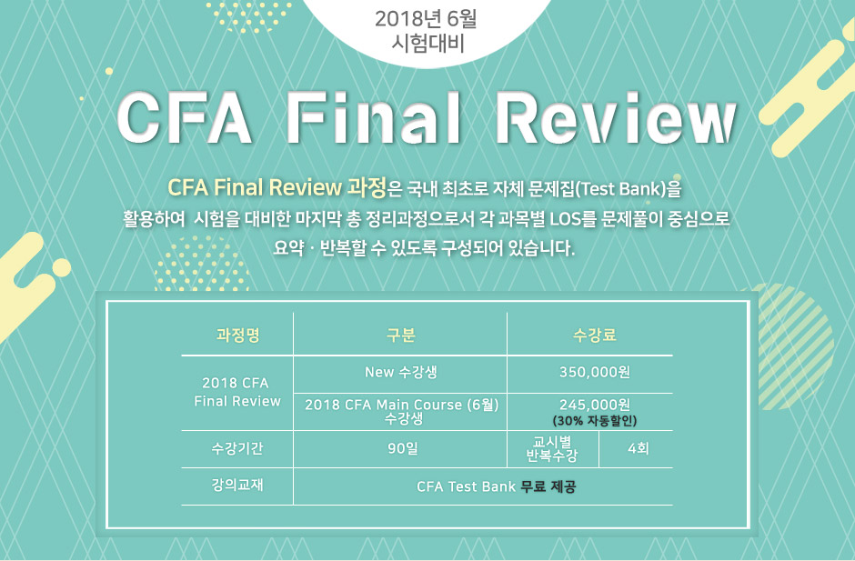 CFA final review