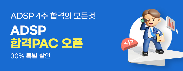 🎁ADsP 정규이론 + 핵심요약 + 문제풀이 + 복원기출문제🎁 2026 ADsP 합격PAC 오픈(30% 특별할인 중) 이미지
