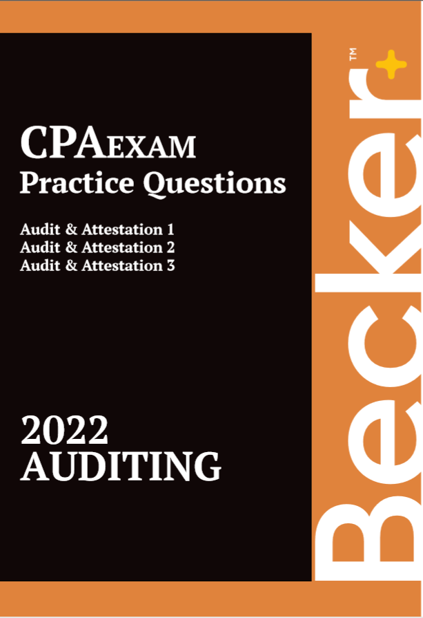 2022 BECKER CPA - AUDIT 자세히 보기