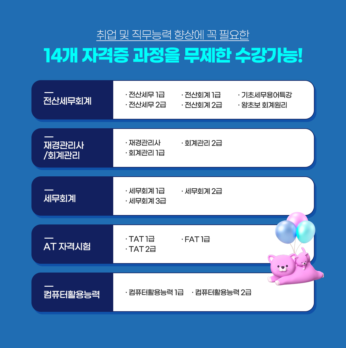 세무회계자격증 평생 e-프리패스