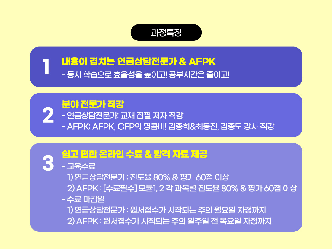 연금상담전문가 + AFPK